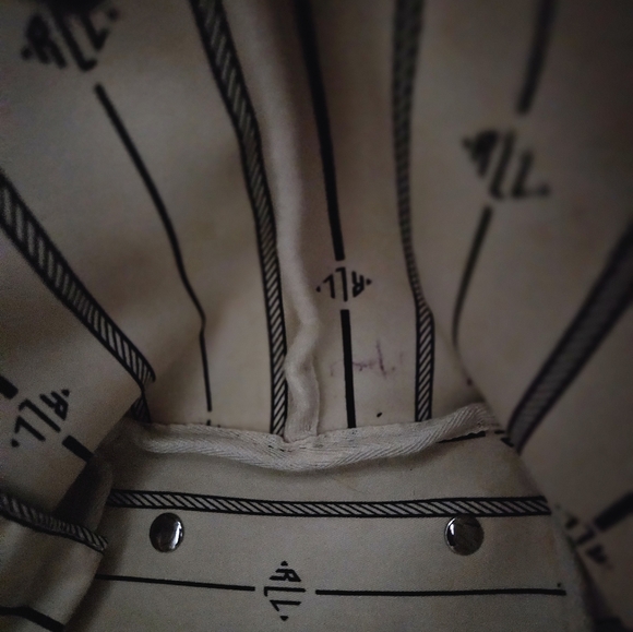 Ralph Lauren Signature Monogram Black and White Tote - Picture 10 of 10